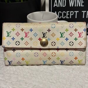 Louis Vuitton Colorful Monogram Murakami Wallet